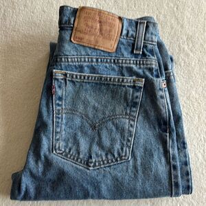 Vintage Levi’s 550‎ Relaxed Fit Tapered Leg Denim Jeans 11 S Waist 30 Made USA